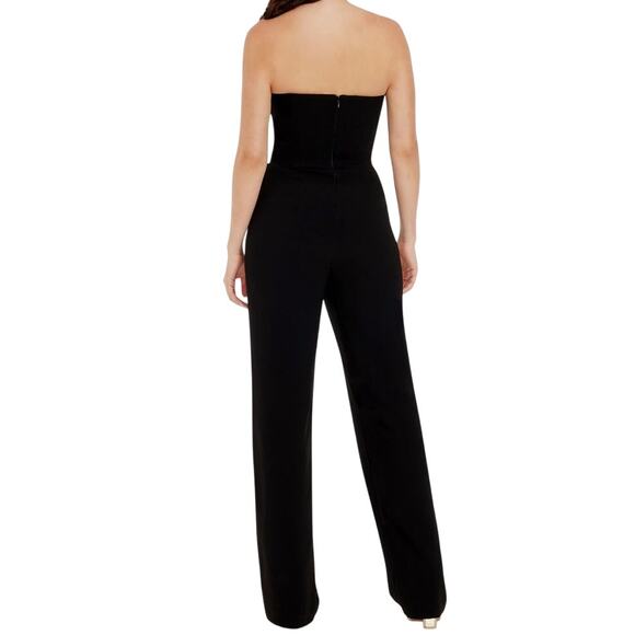 Dress the Population jumpsuit Fernanda strapless black size X-Small XS DEFECT - Picture 8 of 8